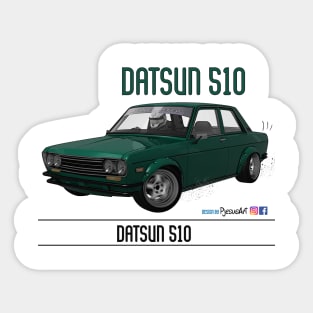 Datsun 510 Green Gas Sticker